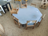 Table hexagonale